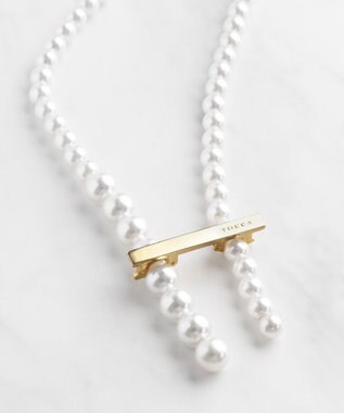 TOCCA RANDOM PEARL LARIAT NECKLACE ネックレス ゴールド系