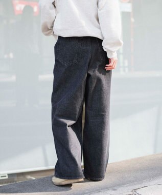 WEGO 【ユニセックス着用ITEM/】スーパーバギージーンズ ブラックその他