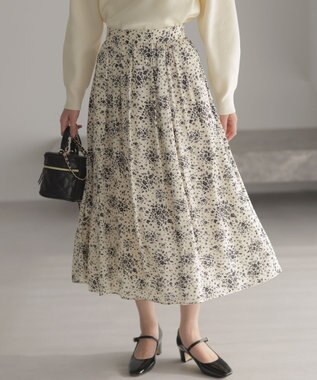 組曲 S 【先行予約】モザイクフラワープリント スカート