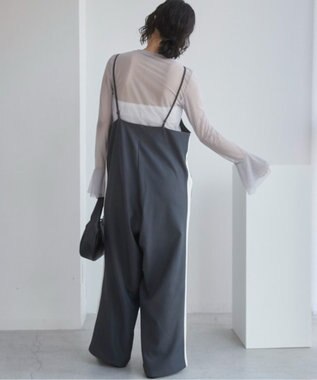 WEGO 【ANGIE VINTAGE】サイドラインサロペット グレー