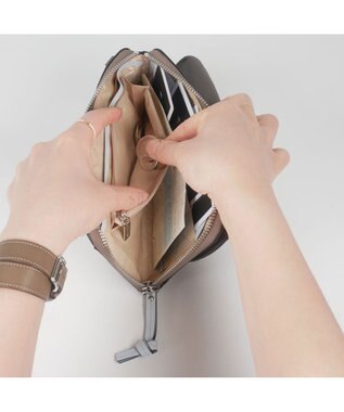 PELLE BORSA お財布ポシェット Very Goods ベリーグッズ 7205 グレー