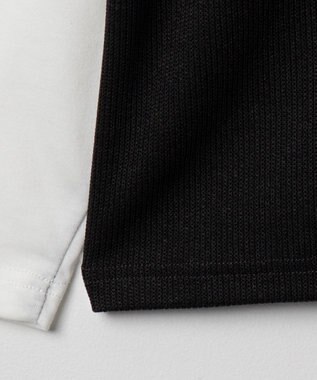 WEGO フェイクレイヤードベストT（LS） ブラック中濃色