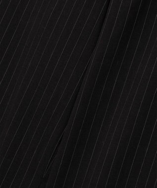 23区 S 【CLASSY.6月号掲載/洗える】リネンレーヨンストレッチ ワイドパンツ ブラックストライプ