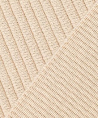 自由区 【洗える】CARIAGGI スーパーエクストラファインメリノ インナーニット ベージュ系