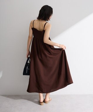 Green Parks サッカーキャミワンピース Brown