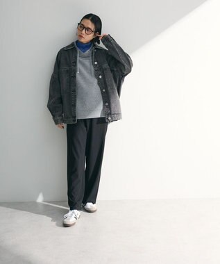 Green Parks ダンボール抜け衿プルオーバー Gray Mixture