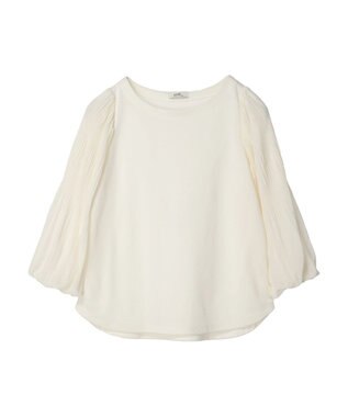 earth music&ecology マジョリカプリーツプルオーバー Ivory