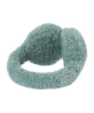 MOONBAT 【ギフトBOX付】FURLA ムートン風ふわふわイヤーマフ グリーン