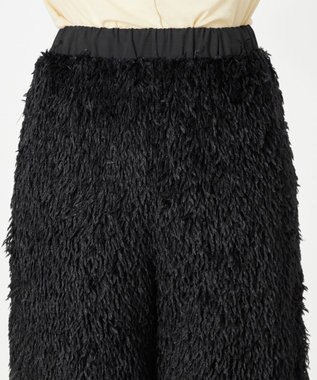 NAVE 【Nave・洗える】フェザーフリンジ イージーパンツ ブラック系