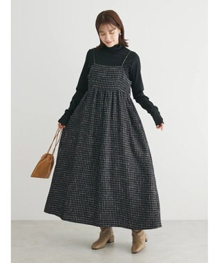 Green Parks カットリブタートルネックプルオーバー Black