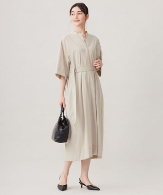 自由区 S 【カタログ掲載・接触冷感・UVケア・洗える】ファンクショナルクロス ワンピース サンド