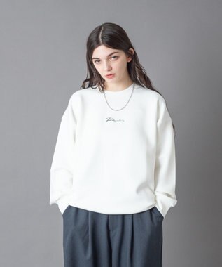 WEGO 【ユニセックス着用ITEM】アクセ付きフォトグラフィックプルオーバー ホワイト