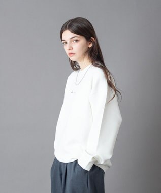 WEGO 【ユニセックス着用ITEM】アクセ付きフォトグラフィックプルオーバー ホワイト