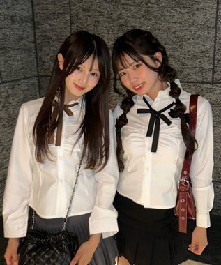 WEGO 【SCHOOLITEM】細スクールリボン ネイビー