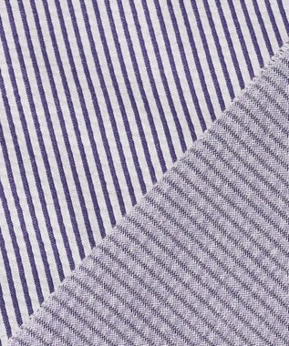 J.PRESS LADIES 【一枚で着映え】サッカージャージー クルーネック カットソー ネイビーストライプ系1