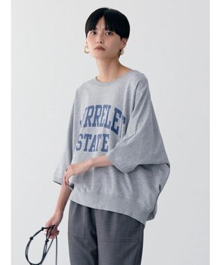 AMERICAN HOLIC ドルマンミニ裏毛プルオーバー② Light Gray Mixture