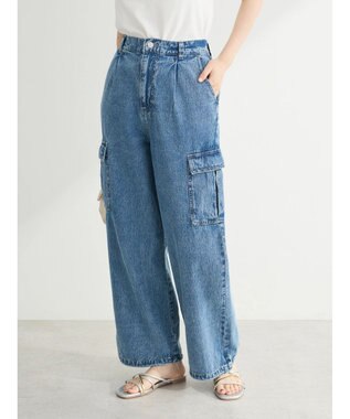 Green Parks ・ＥＬＥＮＣＡＲＥ　ＤＵＥ　デニムカーゴパンツ Light Indigo