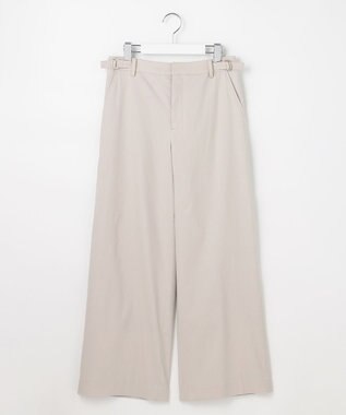 J.PRESS LADIES S 【人気素材】セルロースリネンストレッチ セミワイド パンツ ナチュラル系