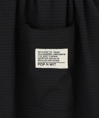 PW CIRCULUS 【高通気 / 軽撥水 / 軽量のDotAir 使用】【WOMEN】バンドカラーワンピ ゴルフウェア レディース ブラック系