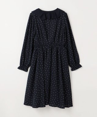 組曲 KIDS 【150-160cm】キャサリンドット ワンピース ネイビー系5
