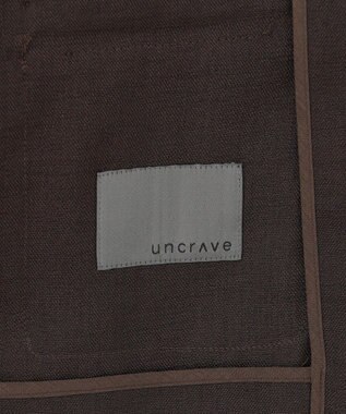 uncrave リネンライクツイル ジャケット ダークブラウン