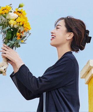 Tiaclasse ヘアクリップ ブラック