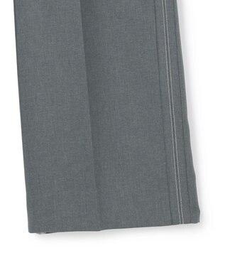 ICB 【WEB＆一部店舗限定】 SerikaWorsted ワイドストレートパンツ ミディアムグレー