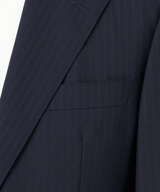 GOTAIRIKU 【御幸毛織】ドライスピナーツイルスーツ_ネイビーストライプ ネイビーストライプ
