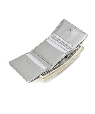 style code 【MERCURYDUO/マーキュリーデュオ】スタッズキルティング　口金ミニ財布 シルバー
