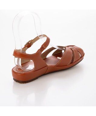 ing <ing>【サスティナブル】アンクルストラップサンダル オレンジ