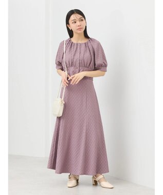 earth music&ecology ジャガードフレアスカート Pink