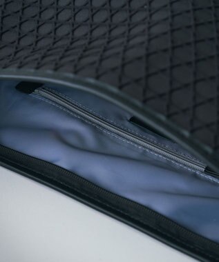 MIYABIYA LAQUOH【撥水加工】篭目柄エンボスボンディング バケツ型2WAYショルダー チョコ