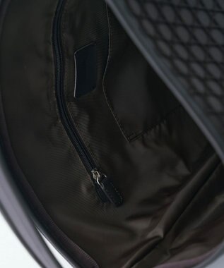 MIYABIYA LAQUOH【撥水加工】篭目柄エンボスボンディング バケツ型2WAYショルダー チョコ