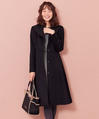 TOCCA MUSE ショールカラーコート ブラック系