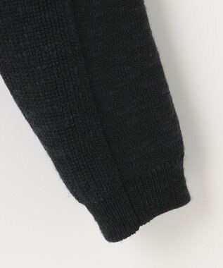 JOSEPH ABBOUD MOUNTAIN 【UNISEX】日本素材 ハーフZIPウールニット ブラック系