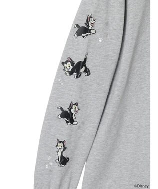 earth music&ecology Ｄｉｓｎｅｙ／袖プリントフィガロロンＴ Gray Mixture