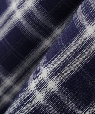 earth music&ecology イレヘムチェックシャツライクスカート Navy