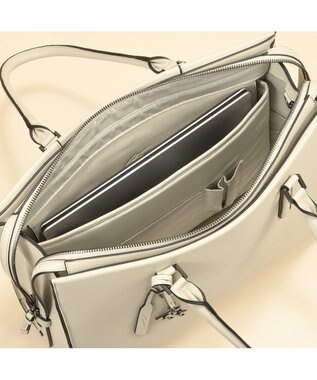 ACE BAGS & LUGGAGE 【雑誌掲載】 W&.Day Night トッテン スクエアトート 11753 ダブルアンドデイナイト 通勤 A4サイズ 13.3インチPC アイボリー