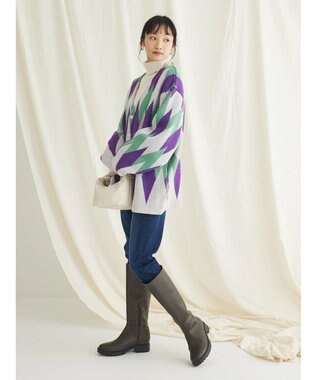 CRAFT STANDARD BOUTIQUE 【男女兼用】アーガイル柄カーディガン2 Purple