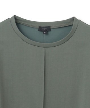 JOSEPH 【洗える】プレーティングジャージー　カットソー Green