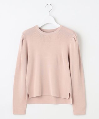 Feroux 【洗える】パワショル ニットプルオーバー ベージュ系