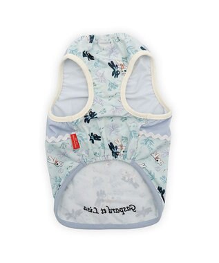 PET PARADISE リサとガスパール エコメイド タンクトップ 《海草柄》 小型犬 ライトブルー