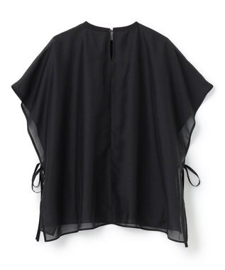 UNFILO L 【洗える】シアーレイヤード Tシャツ ブラック