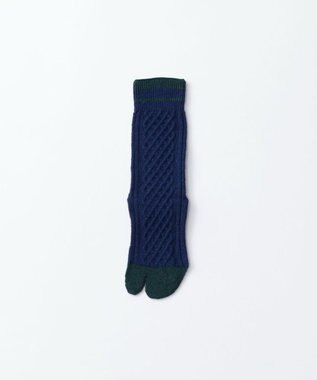TRICOTE TABI CABLE SOCKS／ 39NAVY