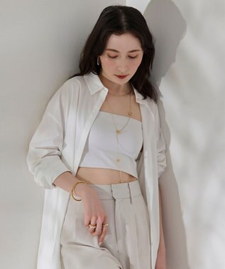 Phoebe 【金属アレルギー対応】マルチwayムービングバブルネックレス/ラリエット　ゴールド ゴールド