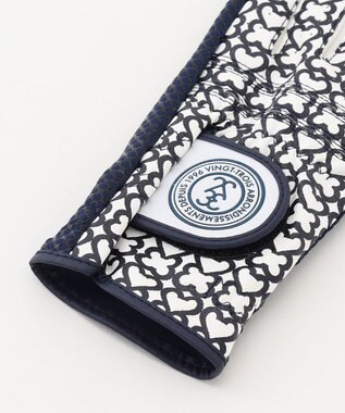 23区GOLF 【WOMEN】手元を華やかに！モノグラム 合皮 グローブ ネイビー系5