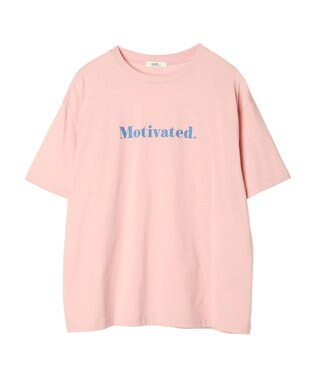 earth music&ecology ロゴソリッドＴシャツ Pink
