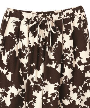 AMERICAN HOLIC リネンブレンドアソート柄パンツ Brown