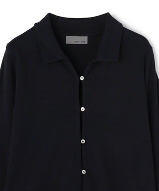 uncrave プレーンジャージー カーディガン ブラック