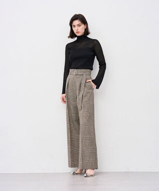 uncrave シアーニット コンビトップス ブラック